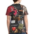 thumbnail image 2 of T-Shirt à Col Rond Imprimé 3d avec Motif Ondulé pour Jeunes, Manches Courtes, pour Garçons et Filles, 2 of 8