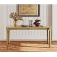 thumbnail image 3 of Oak Dining Table for 6–8 People, Farmhouse Dining Room Table with Solid Rubber Wood Legs for Kitchen, 3 of 7