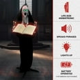 thumbnail image 2 of Haunted Hill Farm Haunted Nun, 5 Ft., Halloween Decor, HHNUN-2FLS, 2 of 17