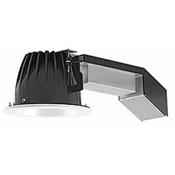 RAB Lighting REMODELER 4in ROUND 12W 2700K NON-DIM 120V-277V WALLWASH WHITE CONE WHITE RING LED DOWNLIGHT