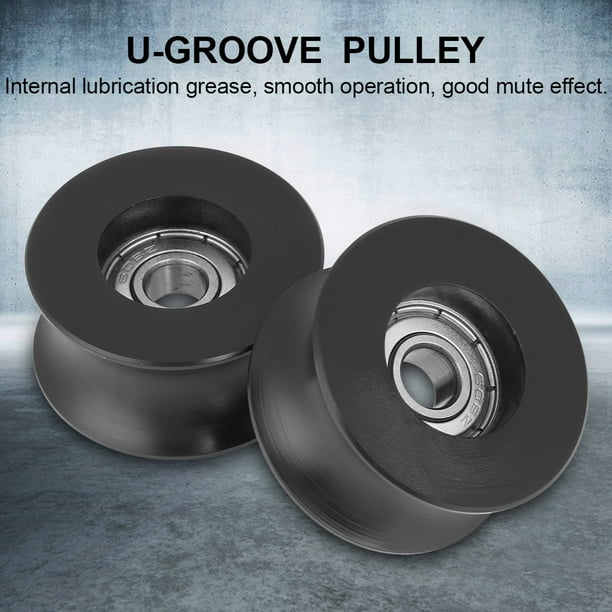 LYUMO UGroove Pulley,Groove Wheel,4pcs 0840UU U Type UGroove Pulley