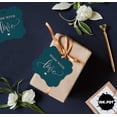 thumbnail image 6 of Inkdotpot Made With Love Wedding Bottle Tag Real Rose Gold Foil Favor Bracket Shape Hang Tags Pack Of 50, 6 of 7