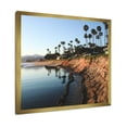 thumbnail image 2 of Designart "Harmonious Brown and Green Shoreline" Coastal Framed Wall Art Decor - Coastal Brown Coastal Beach Entryway Framed Wall Art, 2 of 6
