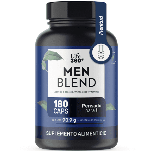 Suplemento Alimenticio LIFE 360+ All Men 180 Cápsulas Creatina Monohidratada Vitaminas