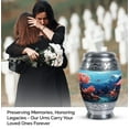 thumbnail image 3 of Garden Large Decorative Urn - Cremation Urns Large Adult - Metal Urns For Human Ashes - Urns For Ashes Large - Urns For Men Ashes Adult Male - Cremation Urns For Adult Ashes Women (size - 10inch), 3 of 5