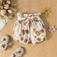 thumbnail image 7 of Dooleck Baby Girl Clothes Infant Outfit Ruffle Ribbed Bodysuit Floral Shorts Set, 7 of 7