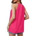 thumbnail image 3 of Blusas plisadas sin mangas, blusas plisadas sin mangas con cuello halter para mujer, blusa plisada sin mangas para mujer, estética elegante, 3 of 5