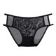 thumbnail image 1 of Braguitas sexy de encaje negro de cintura alta para mujer - Braguitas de talla grande - Poliéster/spandex - Cobertura total - M-XL, 1 of 4
