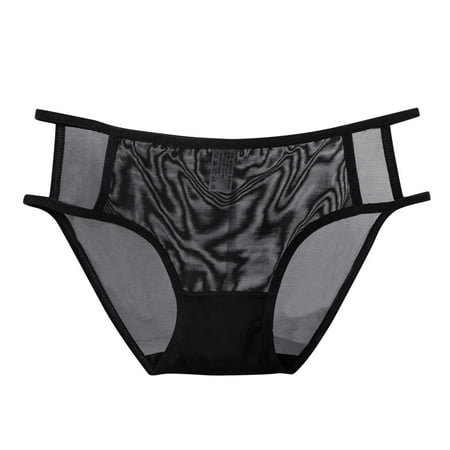 HCNTES Womens Underwear Invisible Seamless Hipster Lace Underwear Full Coverage Panties L Bronze