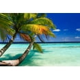 thumbnail image 2 of Tropical Paradise Maldives Wall Mural by Wallmonkeys Peel and Stick Graphic (36 in W x 24 in H) WM271315, 2 of 4