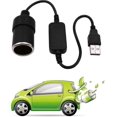 thumbnail image 2 of Cable convertidor de USB macho a conector hembra de 12 V para encendedor de coche, 2 of 2