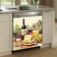 thumbnail image 2 of Wine Dishwasher Magnet Cover,Retro Style Magnetic Dishwasher Panel Decal, Art Grape Magnet Refrigerator Skin Sticker, Vinyl Decal, 2 of 7