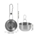 thumbnail image 4 of Mini Deep Frying Pan Pans Milk Warmer Pot Cheese Melting Pot Small Saucepan Small Stainless Steel Pot Milk Pan, 4 of 6