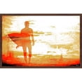 thumbnail image 2 of Parvez Taj  - 'Dusk Red Surf' Framed Painting Print 18 x 12, 2 of 6