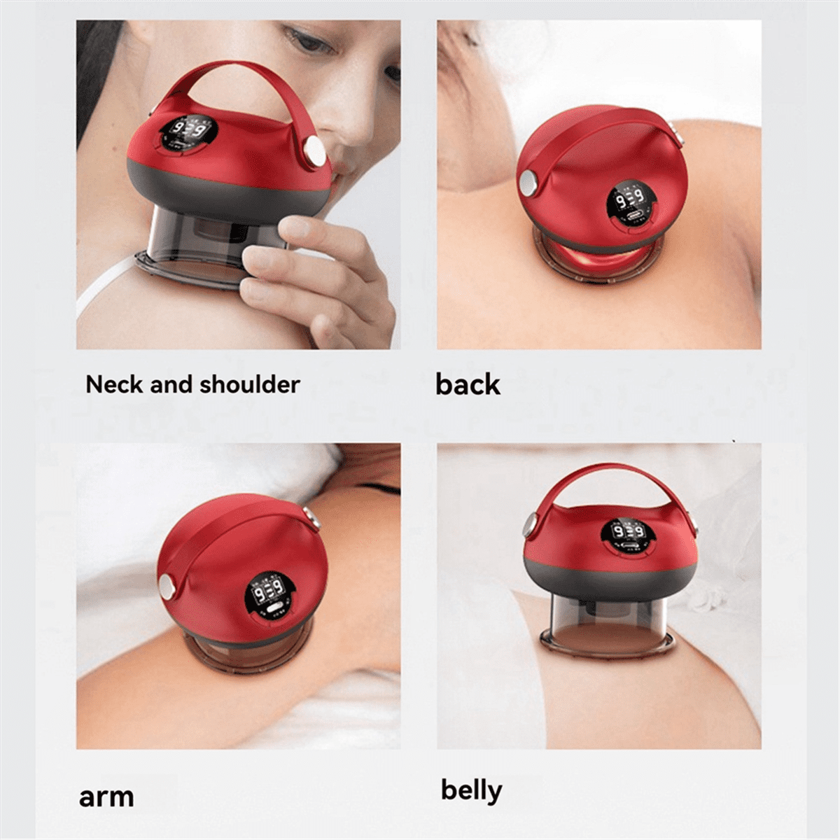 Intelligent Vacuum Cupping Massage Device Electric Heating Scraping Suction Cups Physical Fatigue Reli