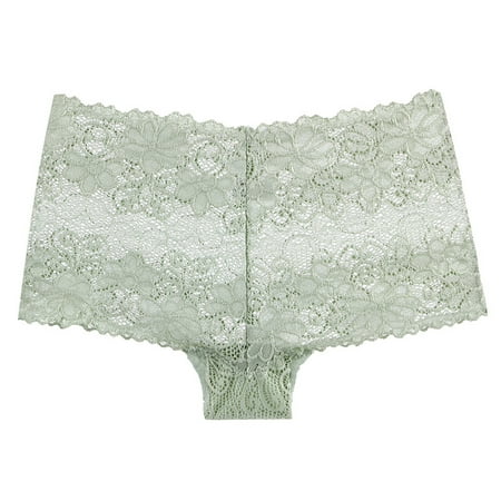 

ZMHEGW 3 Pack Women Panties Lace Boyshort Low Rise Ladies Comfortable Underpants Female Lingerie Underwear