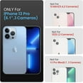 thumbnail image 6 of for iPhone 13 Pro Case, Silicone Upgraded [Camera Protection] Phone Case with [2 Screen Protectors], Soft Anti-Scratch Microfiber Lining Inside, 6.1 inch, Black, 6 of 11