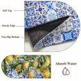 thumbnail image 5 of Lemons Area Rugs 4x6 ft National Style Summer Lemon Blue Floral Texture Washable Rug Non Slip Indoor Carpet Absorbent Floor Mat for Living Room Bedroom Dining Room, 5 of 9