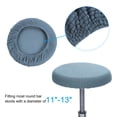 thumbnail image 3 of Cubiertas de taburete de bar redondas Uxcell de 11", Cubierta de cojín elástica lavable para cocina y sala de estar color azul cielo, 3 of 7