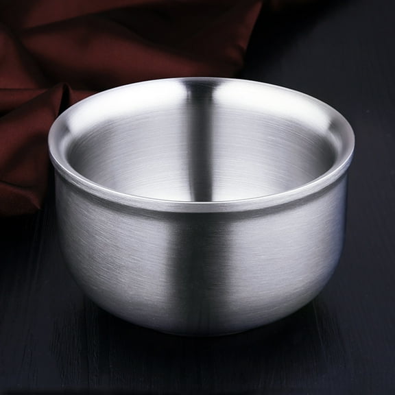 HEMOTON Stainless Steel Insulated Rice Bowl, , 13.5x13.5x8 cm, 1 Pack, and Suitable for Everyday Use