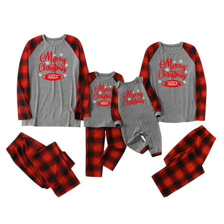 

Odeerbi Clearance Christmas Pajamas For Family Matching Outfits Warm Set Printed Home Wear Two-piece Mom Set