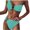 Light Blue, variant on Two Piece Swimsuit for Women Women's Bikini Swimsuits Oversized Swimsuit for Women High Cut Solid Color Blackless Bathing Suits for Women Beach Accessories S