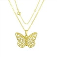 thumbnail image 2 of Brilliance Fine Jewelry 10KT Yellow Gold Butterfly Pendant with 18" Gold Filled Chain, 2 of 4