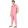 thumbnail image 3 of Inkmeso Ensemble de Pyjama Solide pour Hommes Manches Courtes Vêtements de Nuit Col Rond Ensemble, 3 of 7