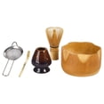 thumbnail image 2 of Soporte para de cerámica de té verde de 5 piezas, accesorios, de acero inoxidable, de inicio hecho a mano, juego japonés para la del té japonés C gCuenco de bambú BLESIY Soporte para batidor Matcha, 2 of 8
