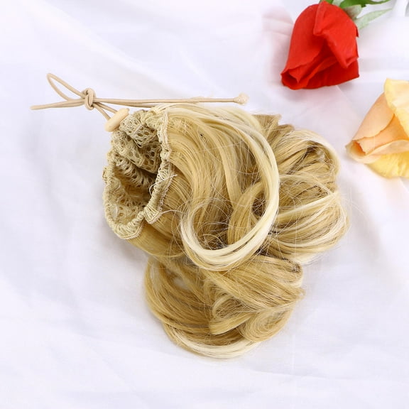 GAXIRE Curly Wavy Ponytail Hair Extension 1 Piece Natural Look Synthetic Hair for Women and Girls