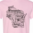 thumbnail image 4 of Inktastic Wisconsin State Word Salad T-Shirt, 4 of 5