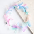 thumbnail image 2 of Metal Night Luminous Wreath Led Angel Feather Wreath Headband Fairy Feather Hair Accessory, 2 of 8