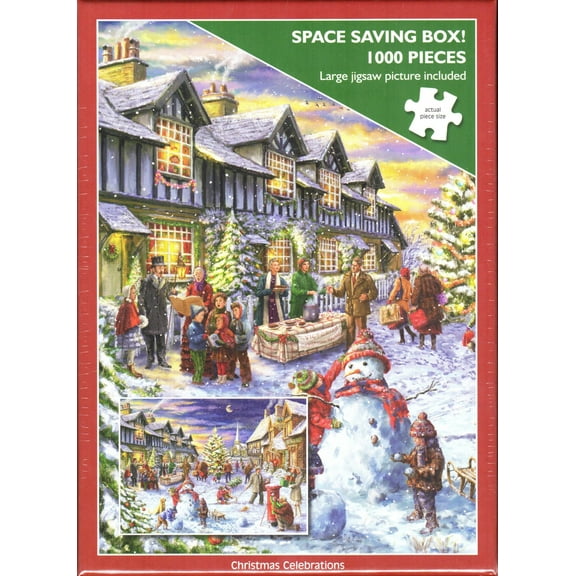 Otter House 1000 Piece Puzzle - Christmas Celebrations