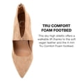 thumbnail image 5 of Journee Collection Womens Junniper Back Heel Zip High Stiletto Pointed Toe Pumps, 5 of 7