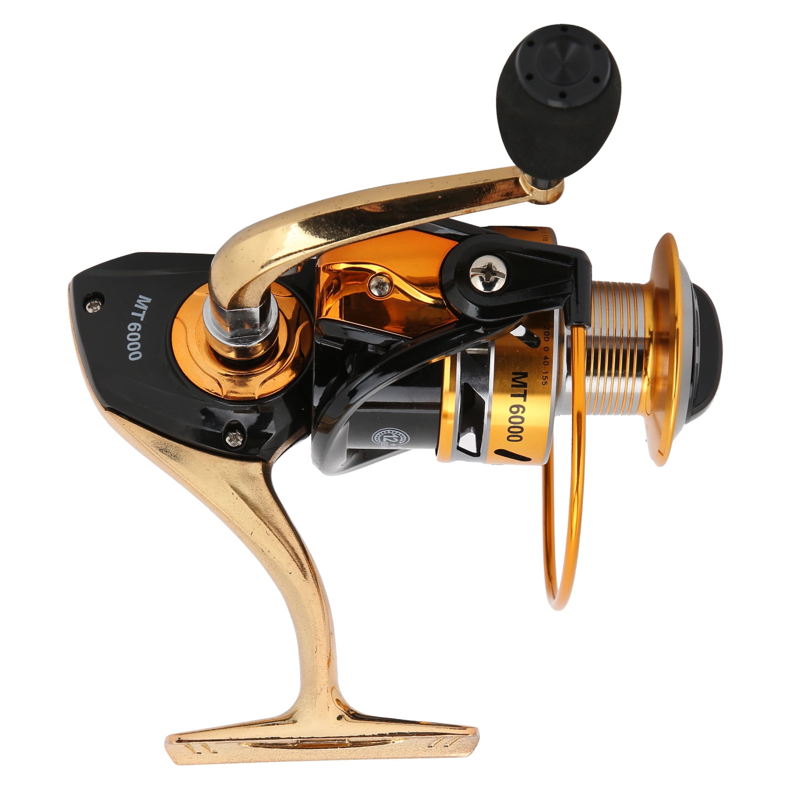 BIMZUC MT6000 Metal Sea Fishing Spinning Reel 12+1BB 5.5:1 Gear Ratio Portable Fishing Wheel for Saltwater and Freshwater Angling, Ambidextrous Smooth Casting Professional Tackle Gear