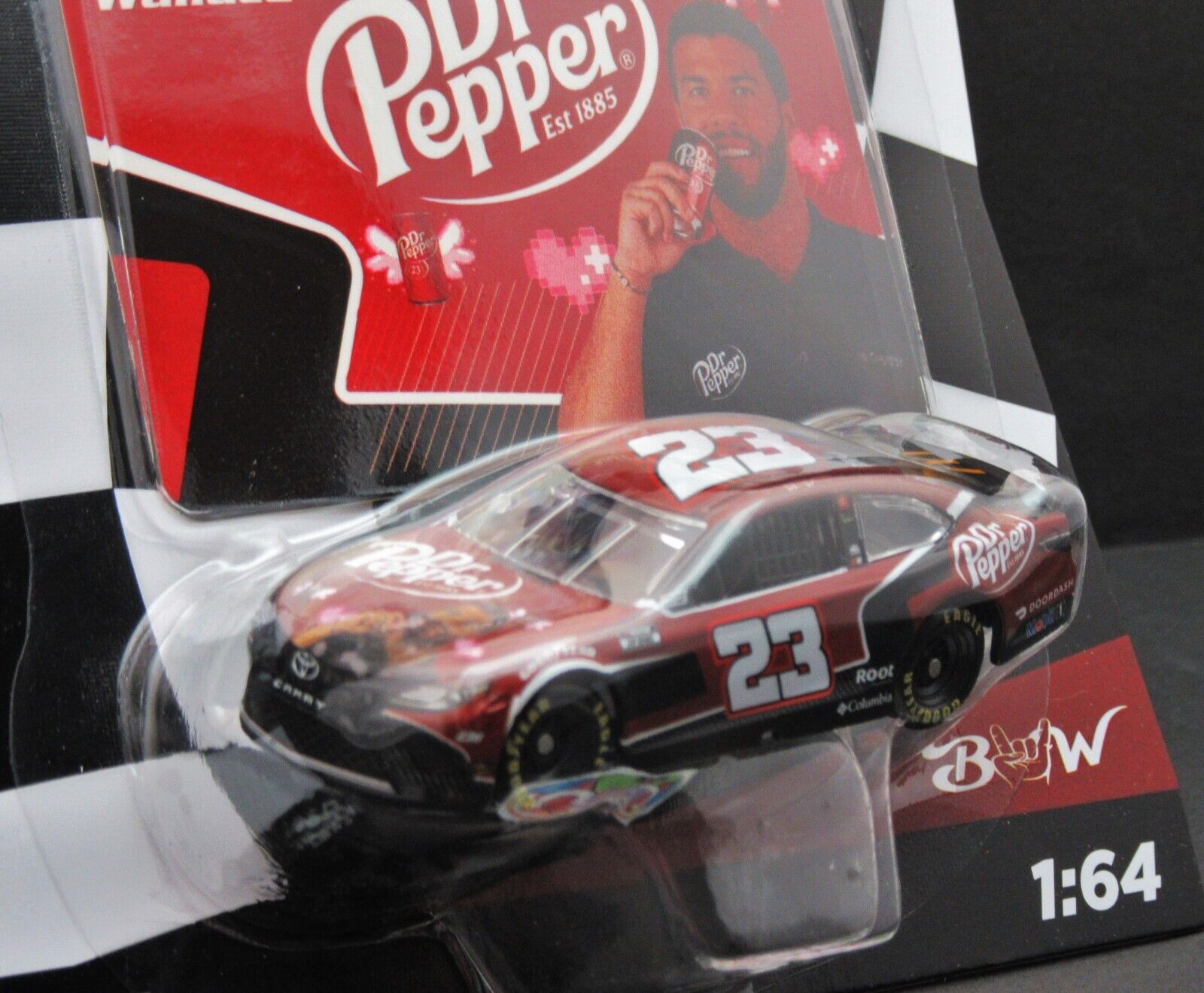 Bubba Wallace ~ Auto Ins~ NASCAR Authentics ~ w/Sticker ~ Die Cast 1:64 Scale
