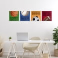 thumbnail image 2 of Motivational Sports Determination 4 Piece Wall Plaque Art Set, design by Marcus Prime, 2 of 7