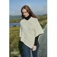 thumbnail image 2 of Aran Woollen Mills Poncho Sweater 100% Merino Wool Irish Cape Made in Ireland, 2 of 5