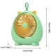 thumbnail image 3 of Ventilador de sobremesa recargable USB • Batería de 700mAh • Ángulo ajustable • 3 velocidades • Ventilador portátil de refrigeración para oficina y dormitorio en blanco, rosa o verde, 3 of 8