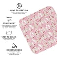 thumbnail image 4 of Lsque with red Easter eggs Pattern 4" Drink Coasters Set of 6, Leather Absorbent Coasters, Table Coaster Set Decorative Coffee Cup Coasters Housewarming Gift,Square, 4 of 7
