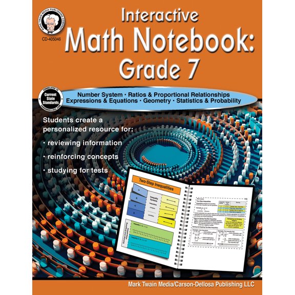 Pre-Owned Interactive Math Notebook Resource Book, Grade 7 (Paperback) 1622238141 9781622238149