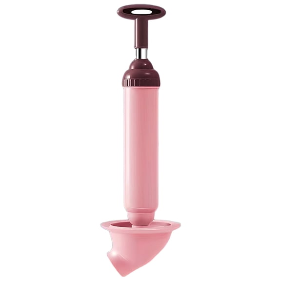 High-Pressure Toilet Plunger, Air Power Drain Clog Remover Tool with Vacuum Suction, Heavy-Duty Stainless Steel Rod, Enlarged Plunger Bowl for Toilets, Bathtubs, Sinks