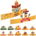 thumbnail image 2 of KAKOWELY 12 sombreros de papel para fiesta del Cinco de Mayo con temática mexicana, suministros para fiestas, 2 of 5