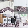 thumbnail image 5 of Pink and Black Of Leopard Print Kitchen Rugs Sets Of 2,Anti Fatigue Kitchen Mat Rugs Non Slip Washable,Decorative Kitchen Floor Mats for Kitchen,Sink,Laundry,17"x30"+17"x47", 5 of 7