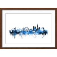 London England Skyline Art Print by Michael Tompsett, Brown