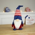 thumbnail image 2 of Northlight Patriotic Gnome with Stars and Stripes - 9.5" - Red, White and Blue, 2 of 5