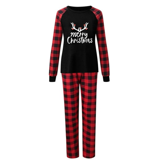 Family Christmas Pajamas Matching Sets mas Matching Pjs 2025 Merry Christmas Casual Holiday Home Sleepwear Set