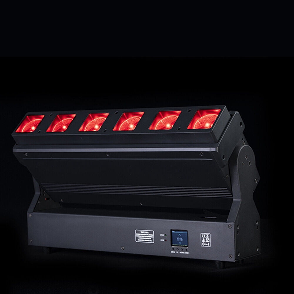 Beam Zoom Stage Bar 6X40W LED Moving Head Strobe Wash Effect Blinder Light Event