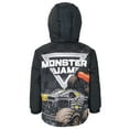 thumbnail image 4 of Monster Jam Grave Digger El Toro Loco Megalodon Zip Up Puffer Jacket Toddler to Little Kid, 4 of 5
