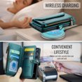 thumbnail image 4 of CaseMe Leather for iPhone 11 Pro 5.8-inch Case Wallet【RFID Blocking】with 7-Card Holder Zipper Bills Slot, Soft PU Leather Magnetic Shoulder Wrist Strap for iPhone 11 Pro 5.8-inch Wallet Case Women, 4 of 11